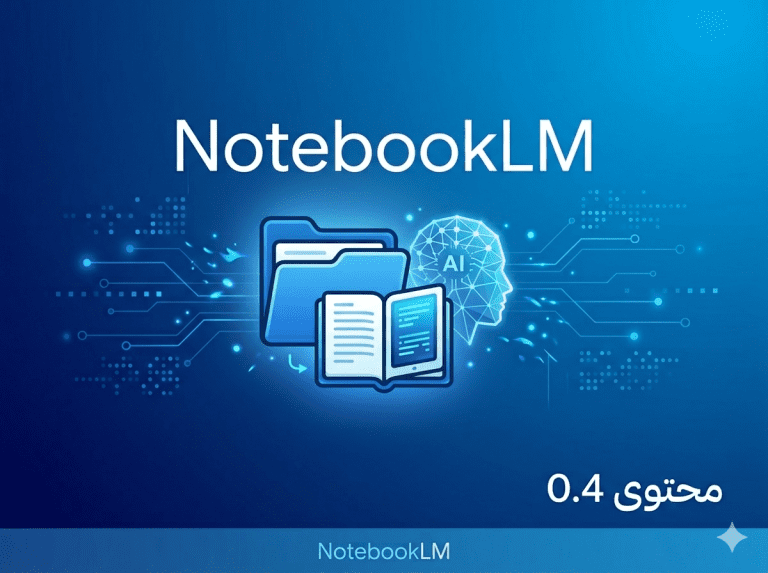 NotebookLM logo with AI graphics