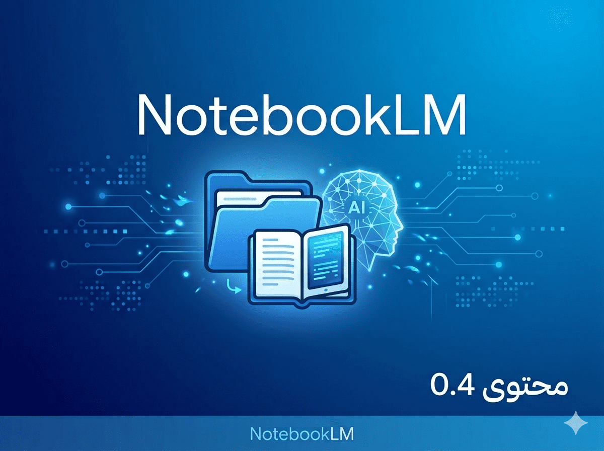 NotebookLM logo with AI graphics