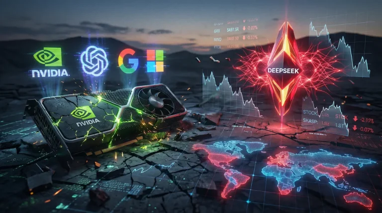 DeepSeek مقابل Nvidia و OpenAI و Google في صراع الذكاء الاصطناعي العالمي