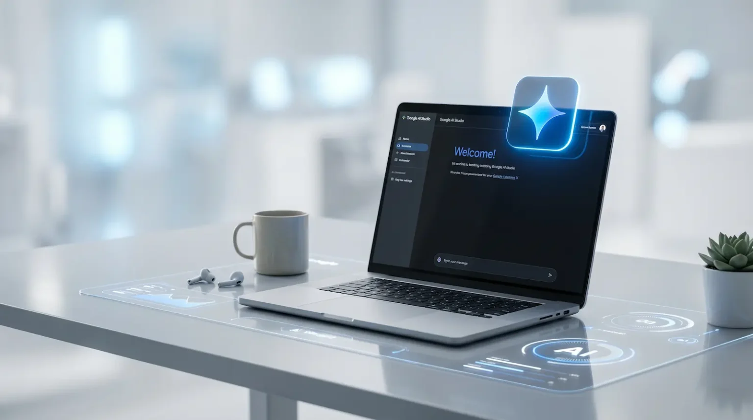 واجهة Google AI Studio في 2026 مع نماذج Gemini وDeep Research