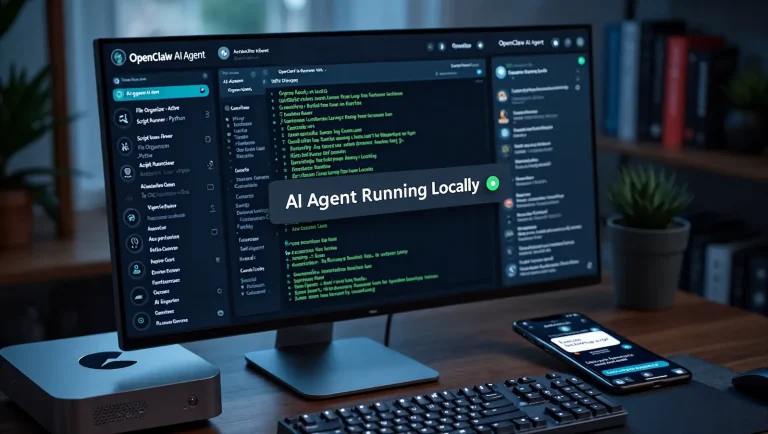واجهة OpenClaw AI Agent يعمل محليا وينفذ المهام تلقائيا على جهاز المستخدم