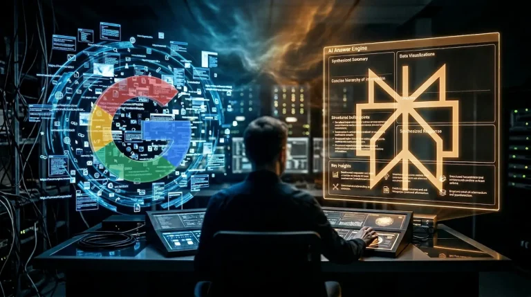 مقارنة بين محرك الإجابات Perplexity AI ومحرك البحث Google في 2026 مع توضيح الفرق بين الروابط والإجابات الذكية