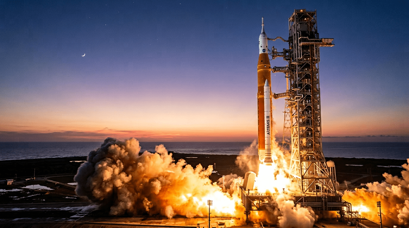 أرتميس 2 ينطلق من قاعدة كيب كينيدي في 2 أبريل 2026 - بداية سباق فضائي جديد